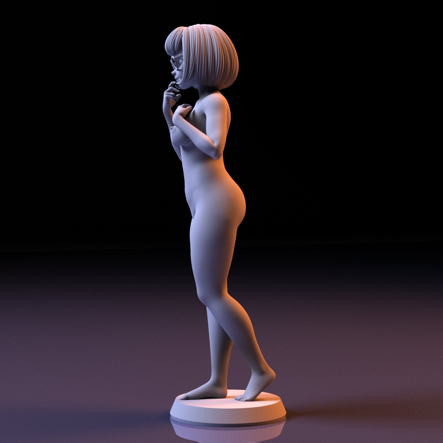 Velma NSFW 3D Printed Figurine Fanart Unpainted Miniature Collectibles