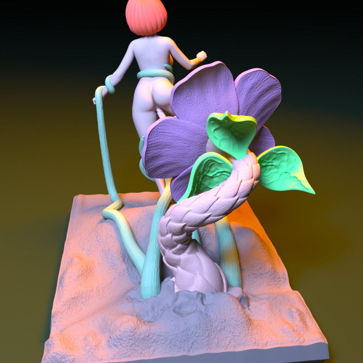 Velma used by carnivorous plants Naked NSFW 3D Printed Figure Garage Kit Unpainted Resin Miniature
