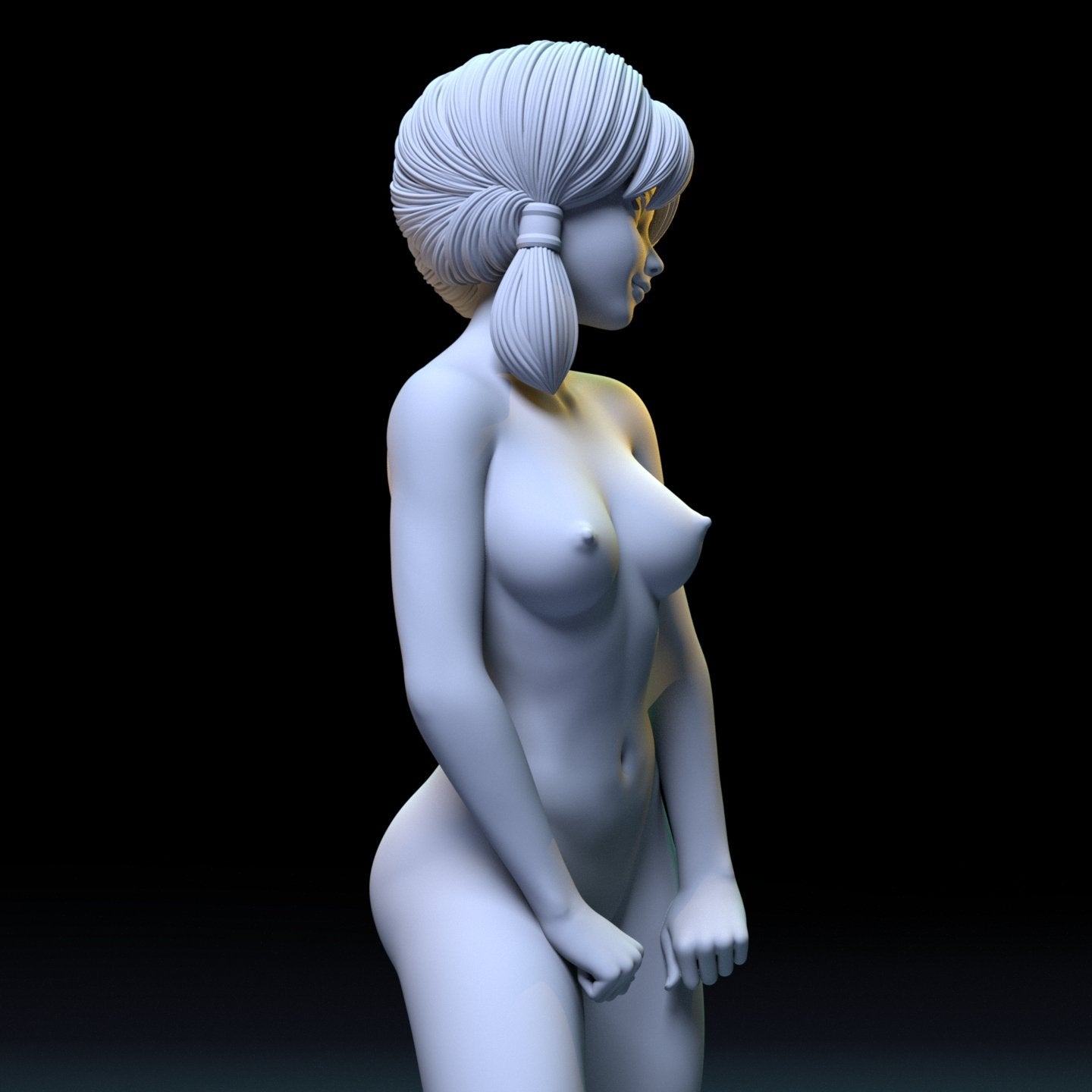 Videl NSFW 3D Printed Figurine Fanart Unpainted Miniature