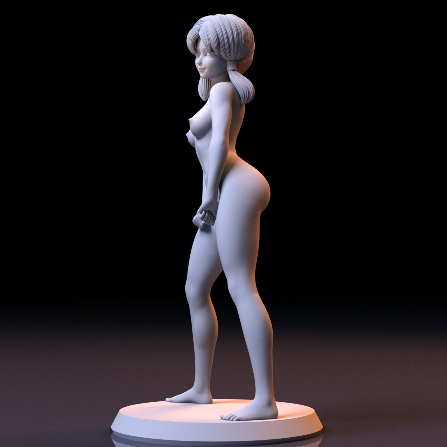 Videl NSFW 3D Printed Figurine Fanart Unpainted Miniature