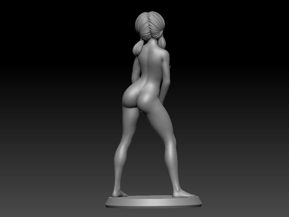 Videl NSFW 3D Printed Figurine Fanart Unpainted Miniature