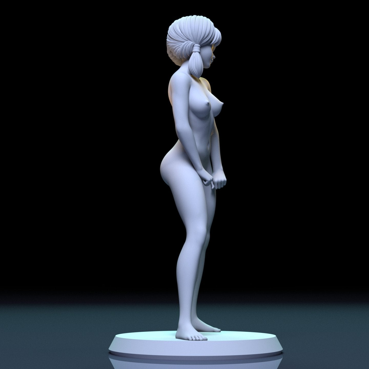 Videl NSFW 3D Printed Figurine Fanart Unpainted Miniature