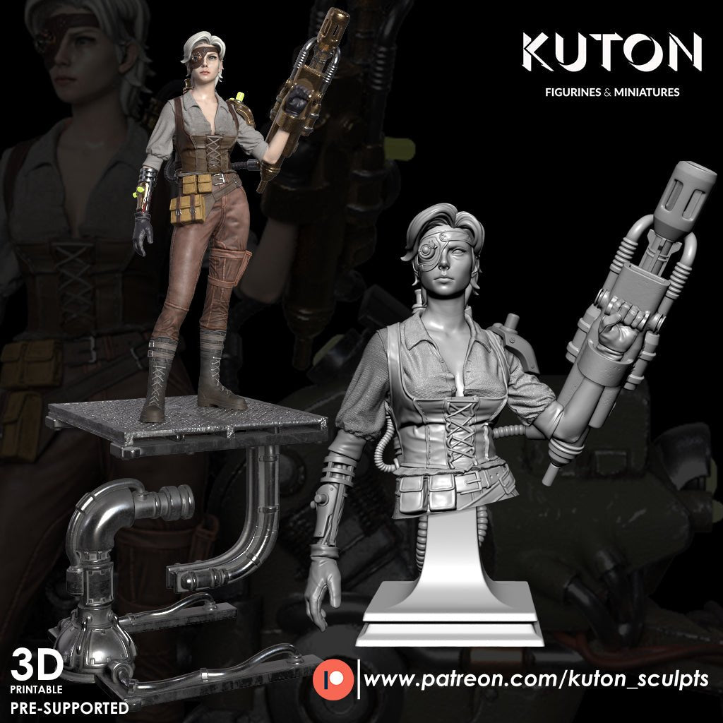 Viola DIORAMA 3d printed Resin Figure Model Kit miniatures figurines collectibles and scale models UNPAINTED Fun Art by KUTON FIGURINES