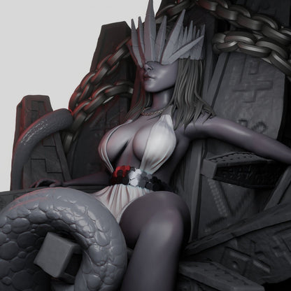Void Queen NSFW 3d Printed miniature FanArt by QB Works Scaled Collectables Statues & Figurines