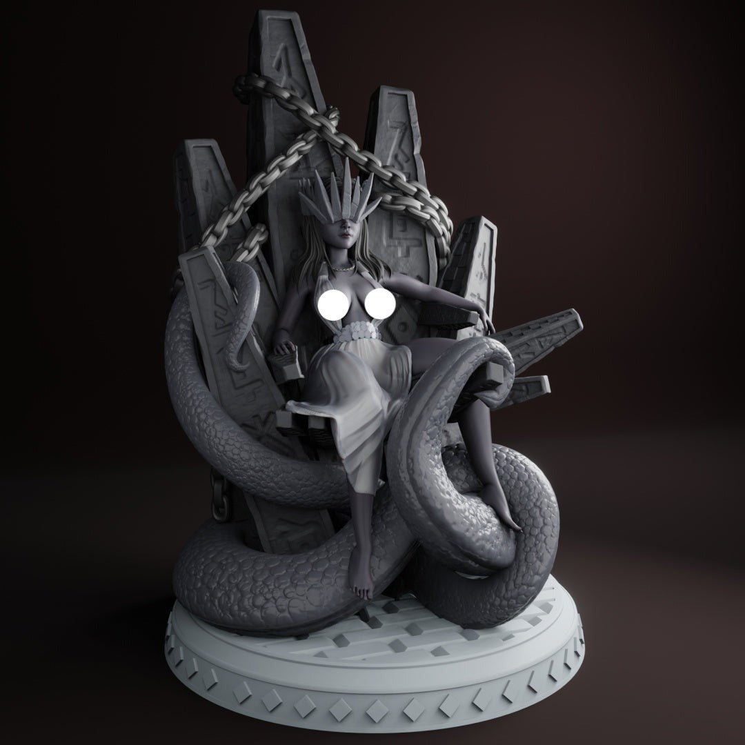 Void Queen NSFW 3d Printed miniature FanArt by QB Works Scaled Collectables Statues & Figurines