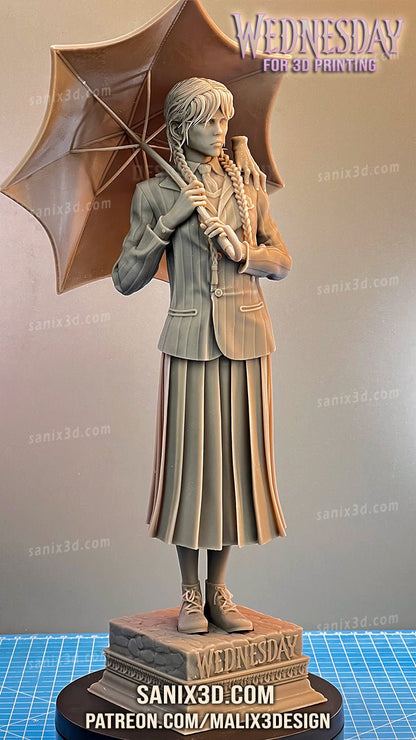 Wednesday 3D Printed Resin Figure Model Kit FunArt | Diorama by SANIX3D UNPAINTED GARAGE KIT