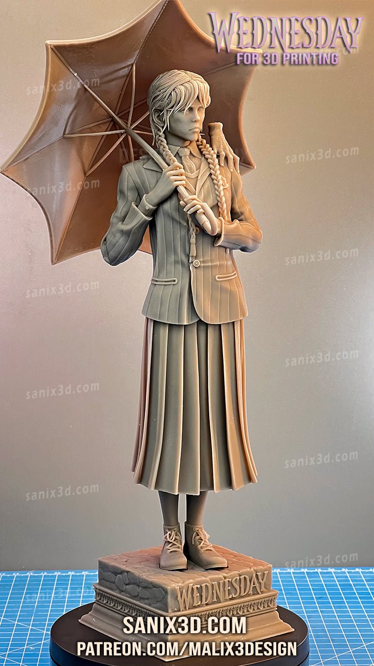 Wednesday 3D Printed Resin Figure Model Kit FunArt | Diorama by SANIX3D UNPAINTED GARAGE KIT