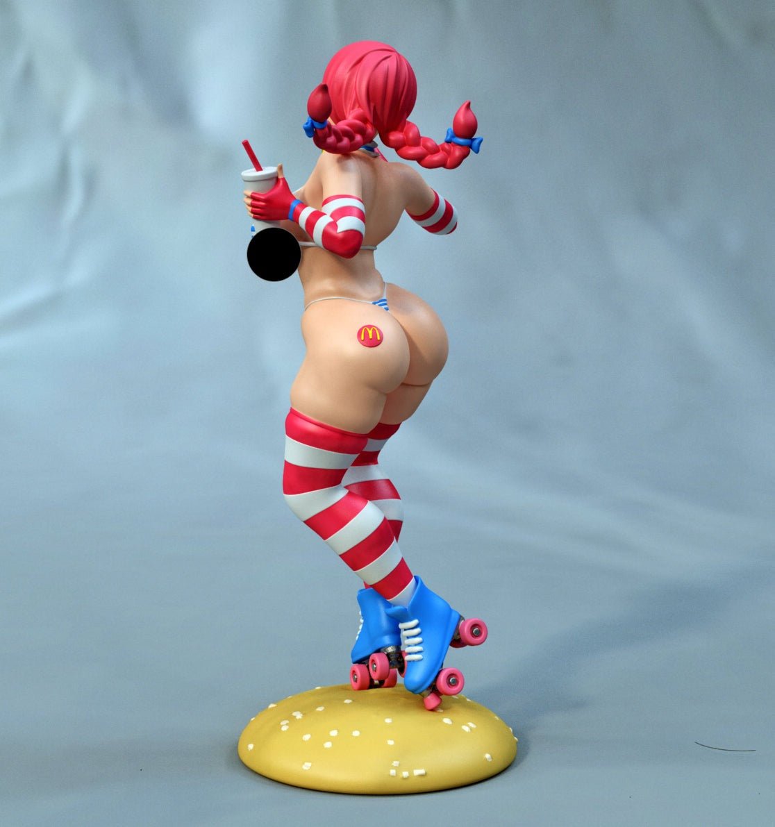Wendy Burger MATURE 3D Printed Miniature FunArt by EXCLUSIVE 3D PRINTS