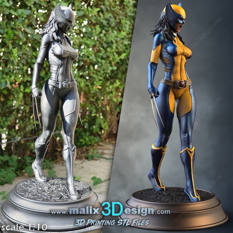 X-23 (Laura Kinney) 3D Printed Resin Figure Model Kit FunArt | Diorama by SANIX3D UNPAINTED GARAGE KIT