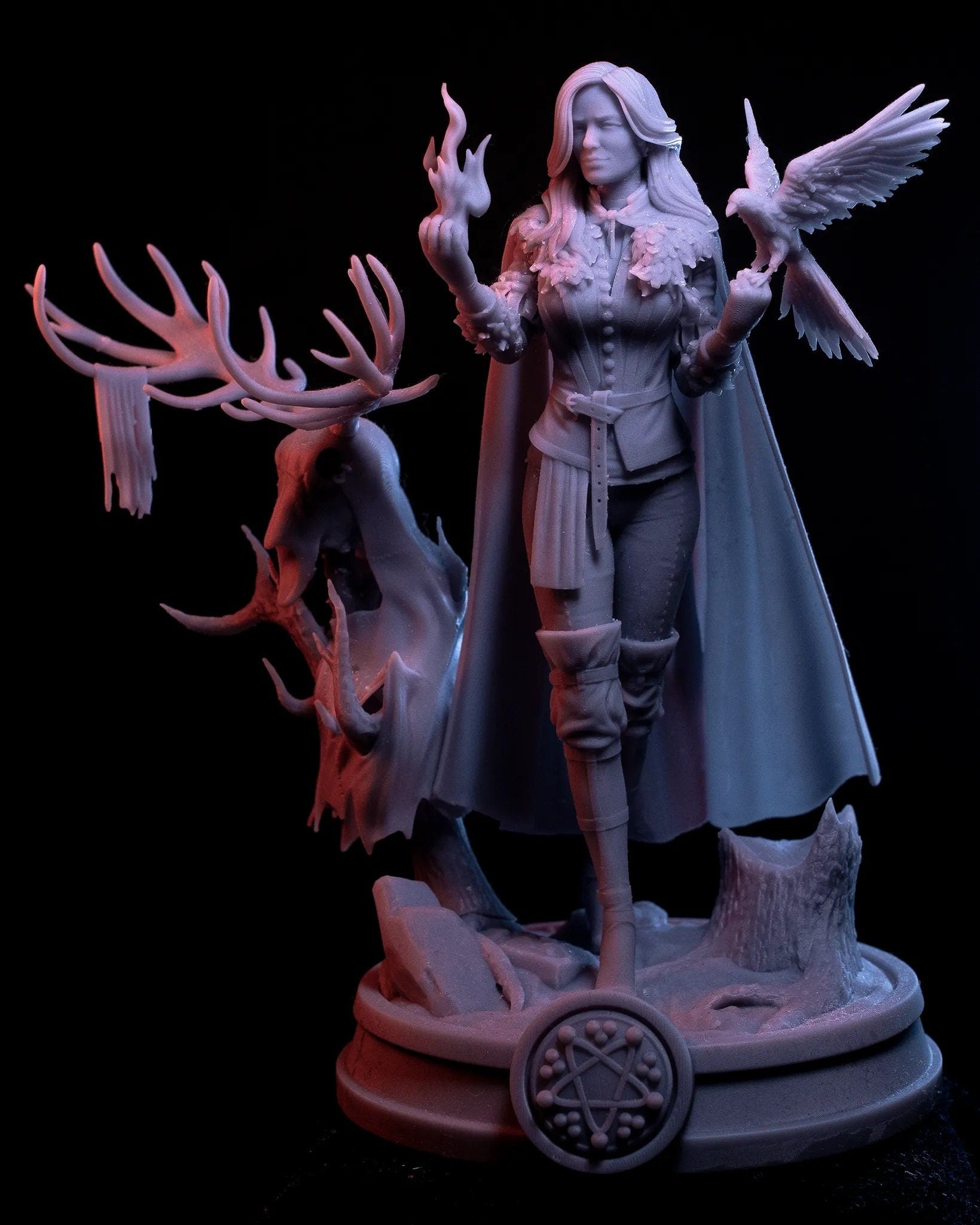 Yennefer 3D printed miniatures figurines collectibles and scale models UNPAINTED Fun Art by h3LL creator