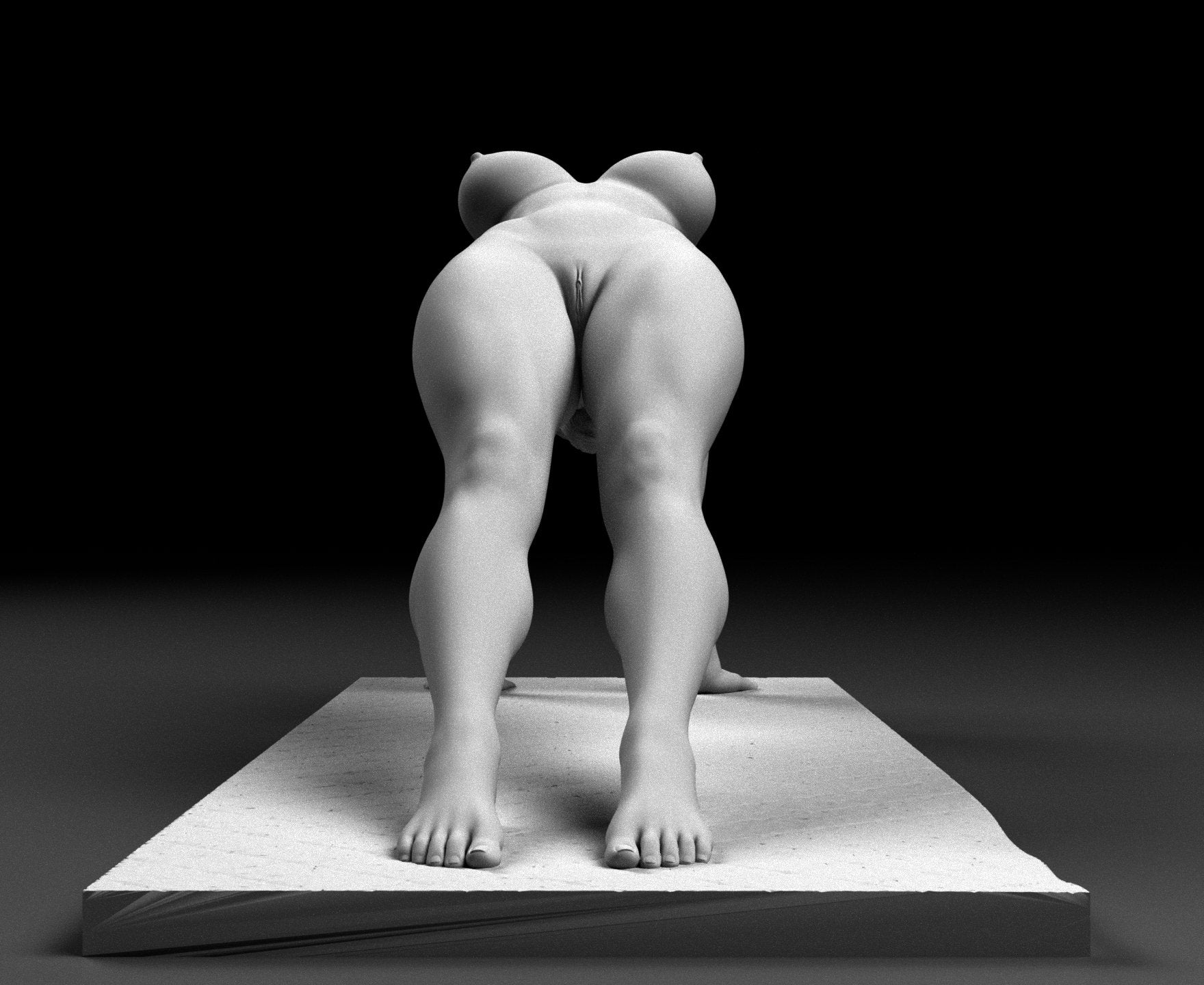 Yoga Girl | 3D Printed | Fanart | Unpainted | NSFW Version | Figurine | Figure | Miniature | Sexy |