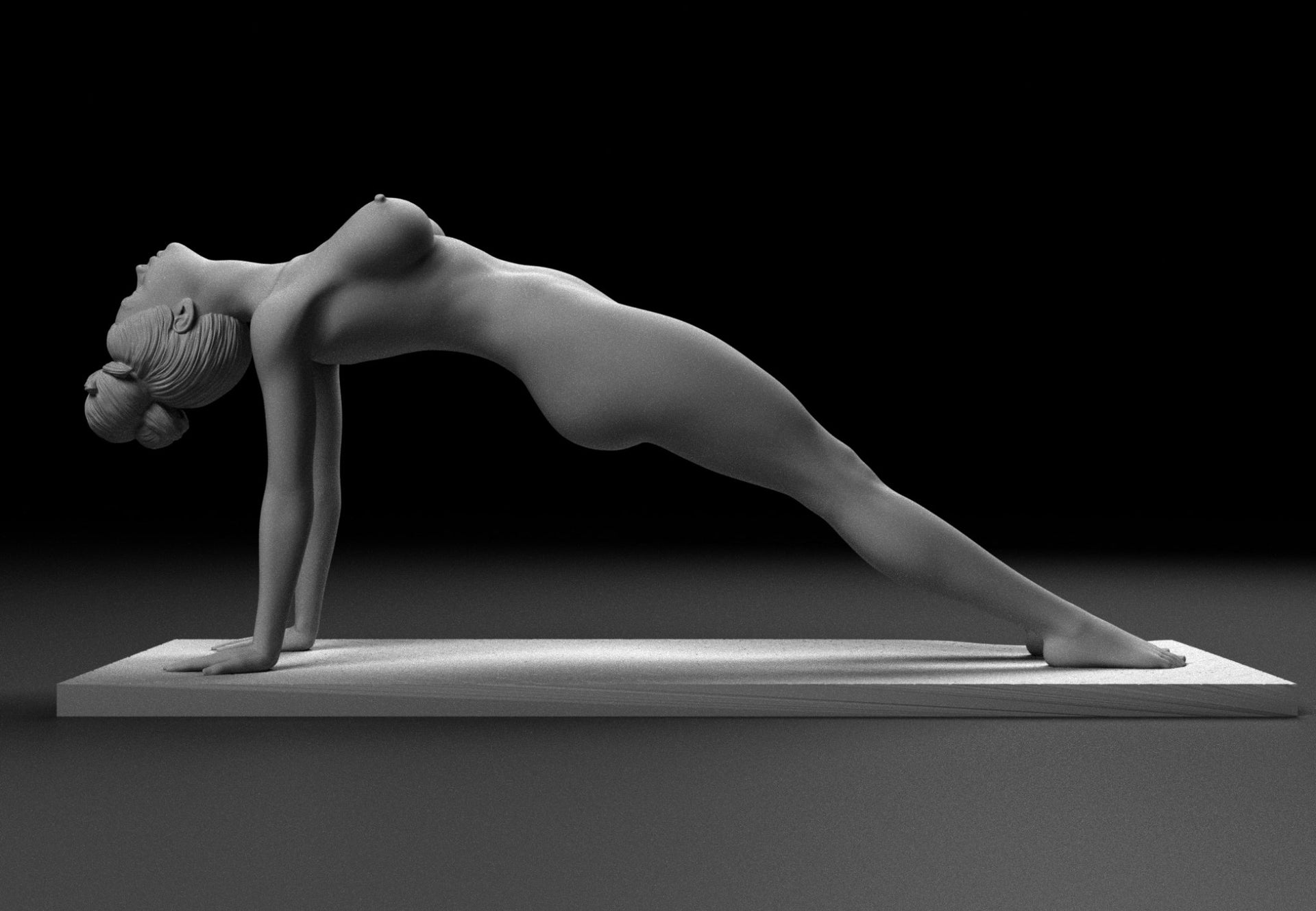 NSFW Figure Resin : Fitness Woman, Naked