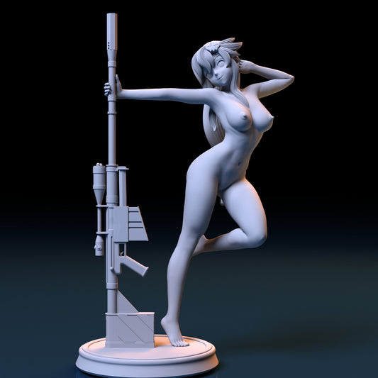 Yoko Littner NSFW 3D Printed Figurine Fanart Unpainted Miniature Scaled Models