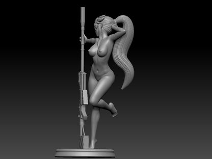 Yoko Littner NSFW 3D Printed Figurine Fanart Unpainted Miniature Scaled Models