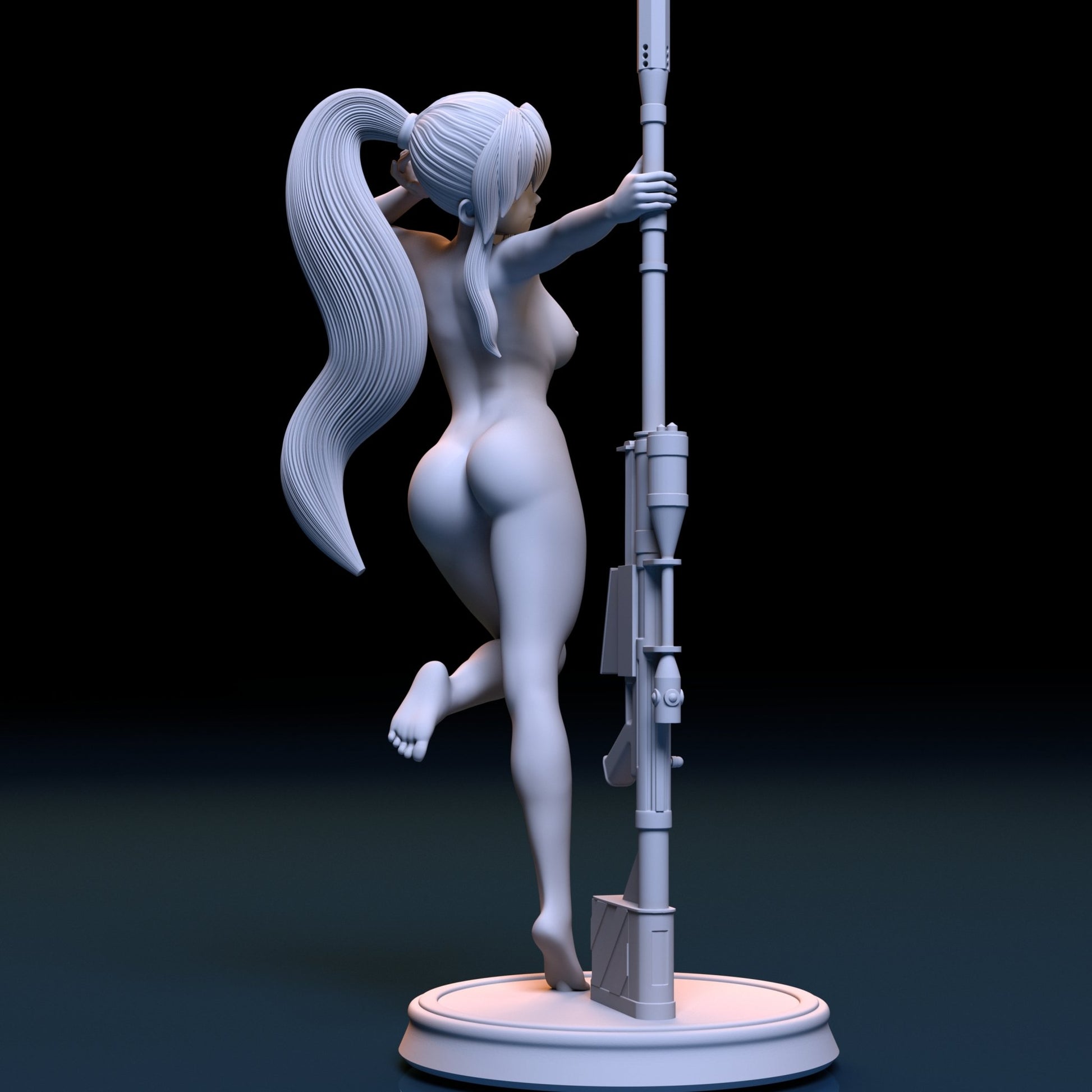 Yoko Littner NSFW 3D Printed Figurine Fanart Unpainted Miniature Scaled Models