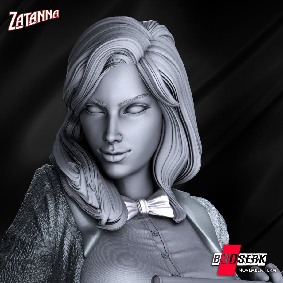 Zatanna BUST 3D Printed Figurine FunArt | Diorama by B3DSERK UNPAINTED GARAGE KIT